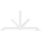 Ekena Millwork Vanguard Architectural Grade PVC Gable Bracket, 84"W x 42"H x 4"D x 4"F, 12/12 Pitch GBP084X42X0404VAN00 - alternate 4